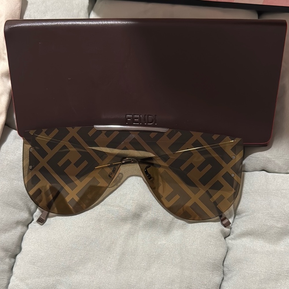 Fendi Brown Leather Tote Bag